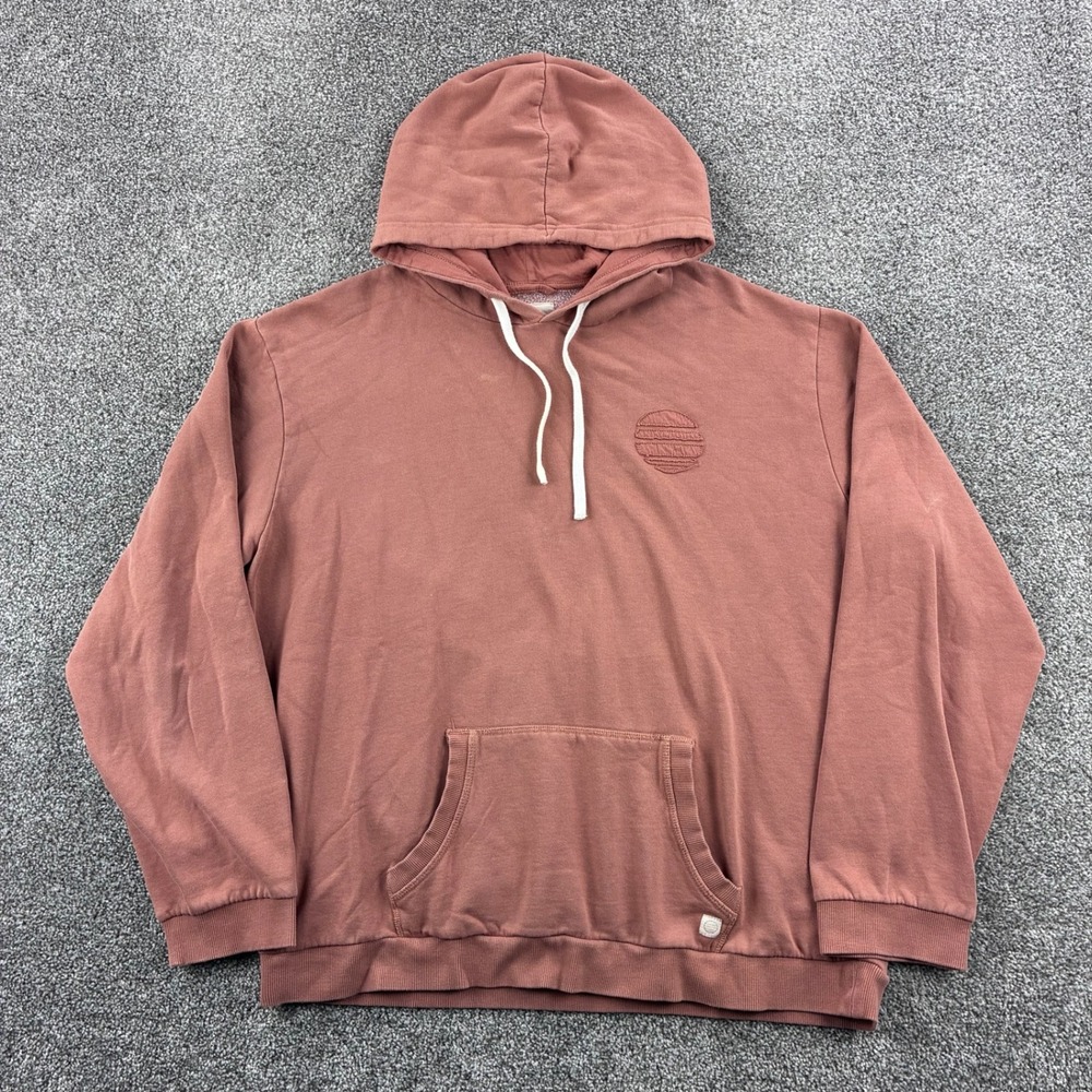Marine Layer Hoodie Mens 2XL Terracotta Pink Lightweight Pullover Long Sleeve
